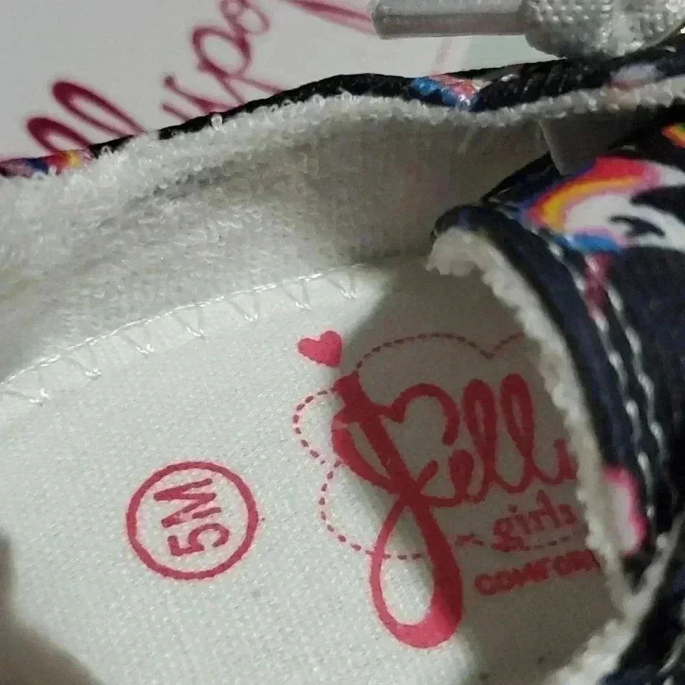 ☆☆☆Lil Lollie black multi colored unicorn Jellypop sneakers - Picture 4 of 6